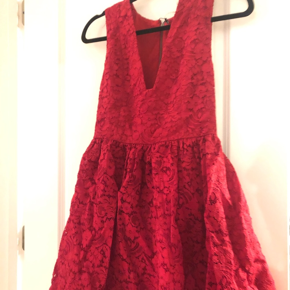 Alice + Olivia Red Dress